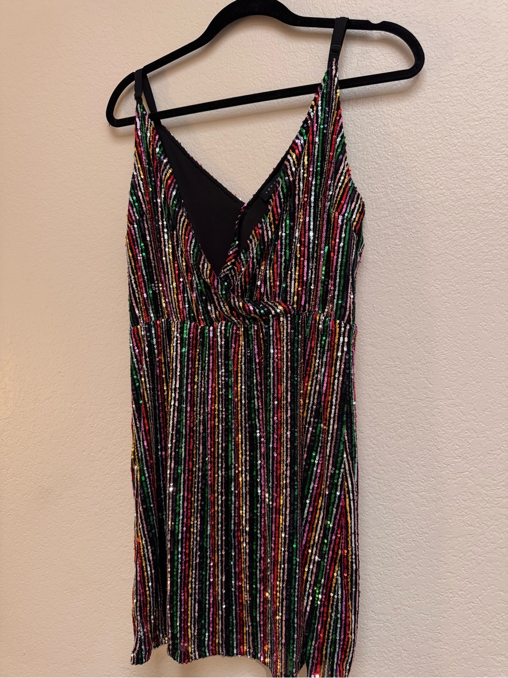 Sanctuary Multicolor Sequin Stripe Mini Dress